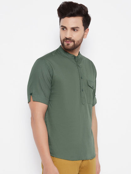 Men's Solid Pure Cotton Kurta