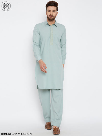 Men's Pista Kurta And Salwar Set