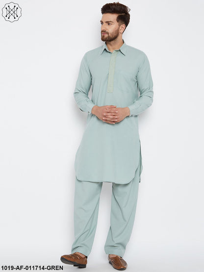 Men's Pista Kurta And Salwar Set