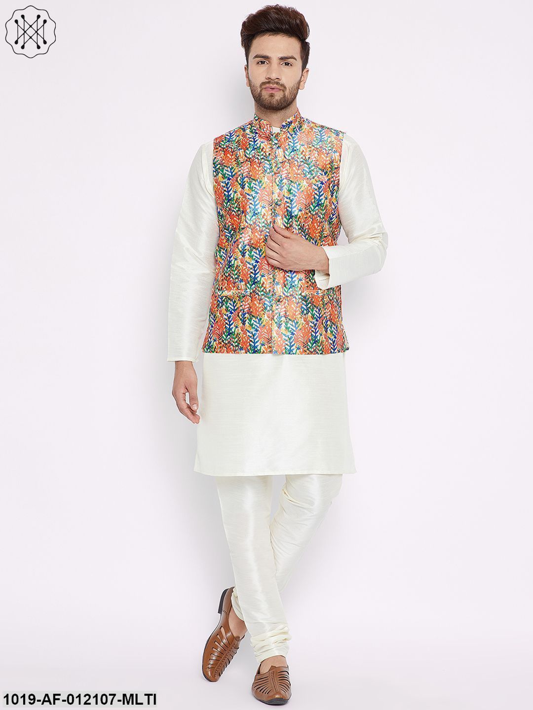 Men's Kurta Pyjama Nehru Jacket Set