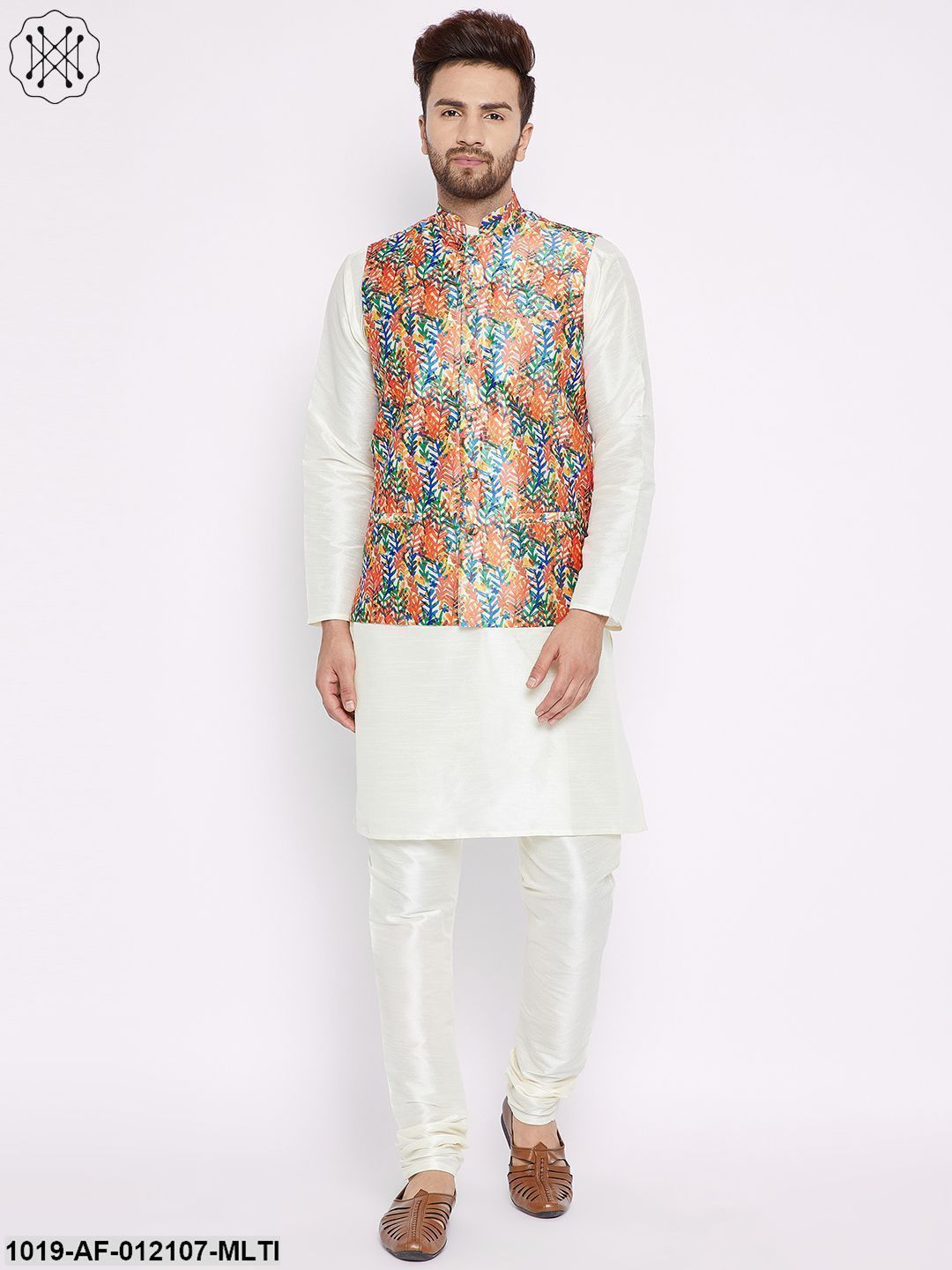 Men's Kurta Pyjama Nehru Jacket Set