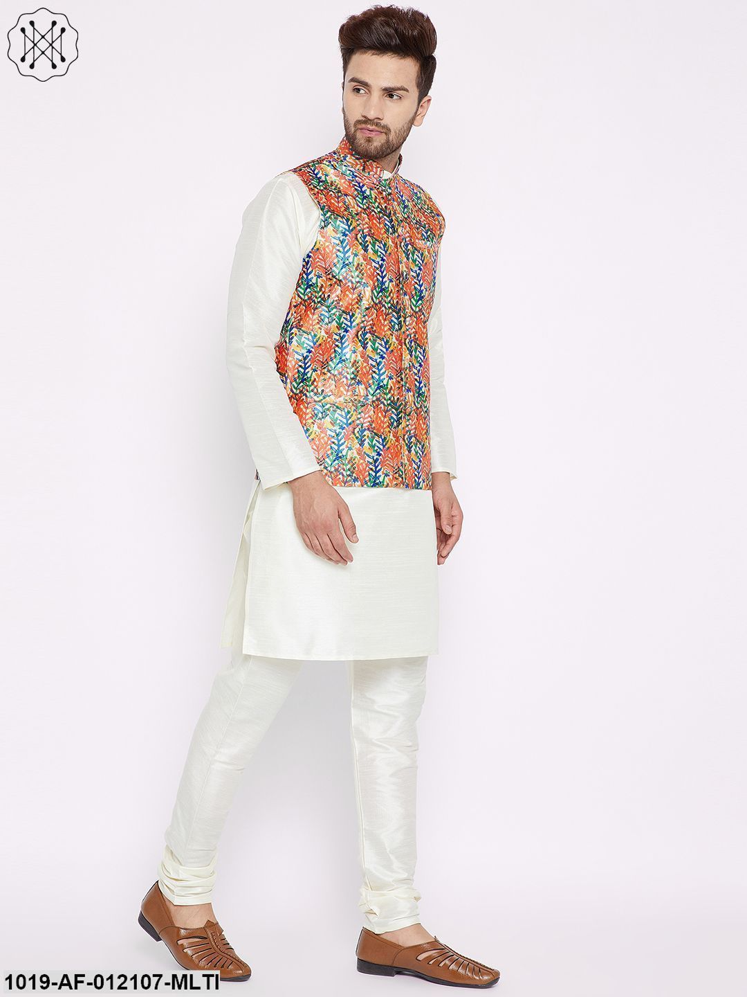 Men's Kurta Pyjama Nehru Jacket Set