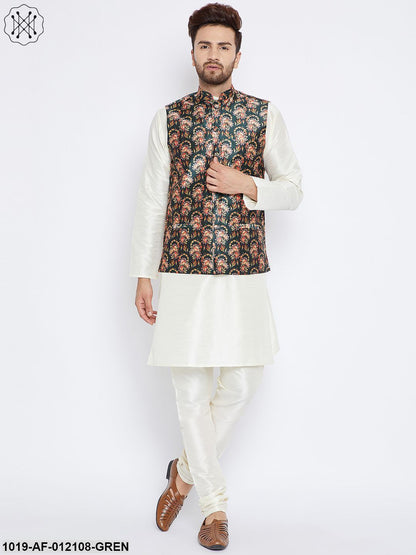 Men's Kurta Pyjama Nehru Jacket Set