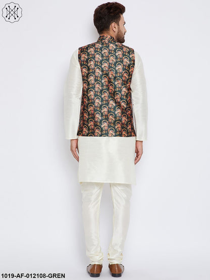 Men's Kurta Pyjama Nehru Jacket Set