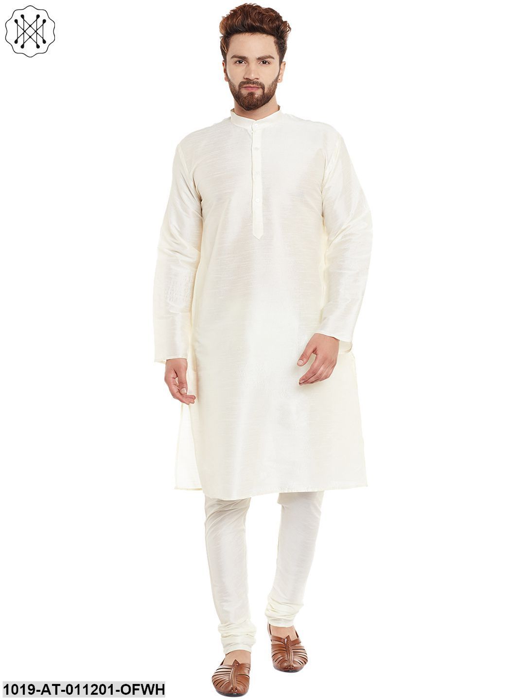 Men's Off-White, Dupion Silk Kurta