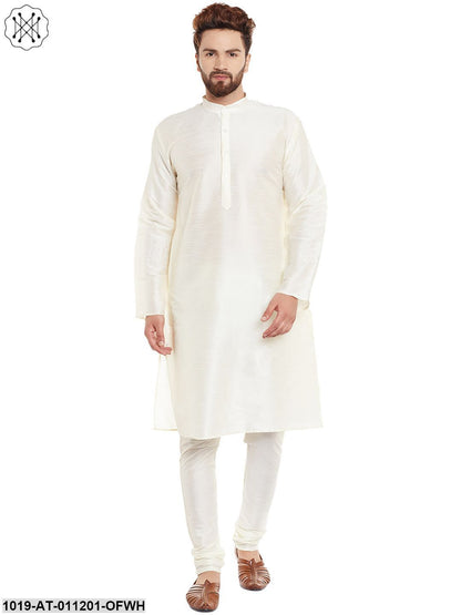 Men's Off-White, Dupion Silk Kurta