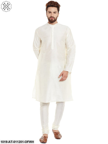 Men's Off-White, Dupion Silk Kurta