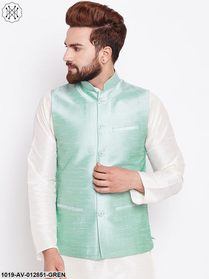 Men's Light Green Nehru Jacket