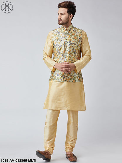 Men's Multi Printed Nehru Jacket