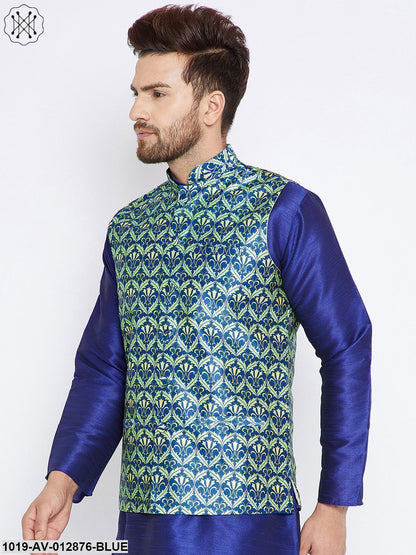 Men's Navy Blue Nehru Jacket