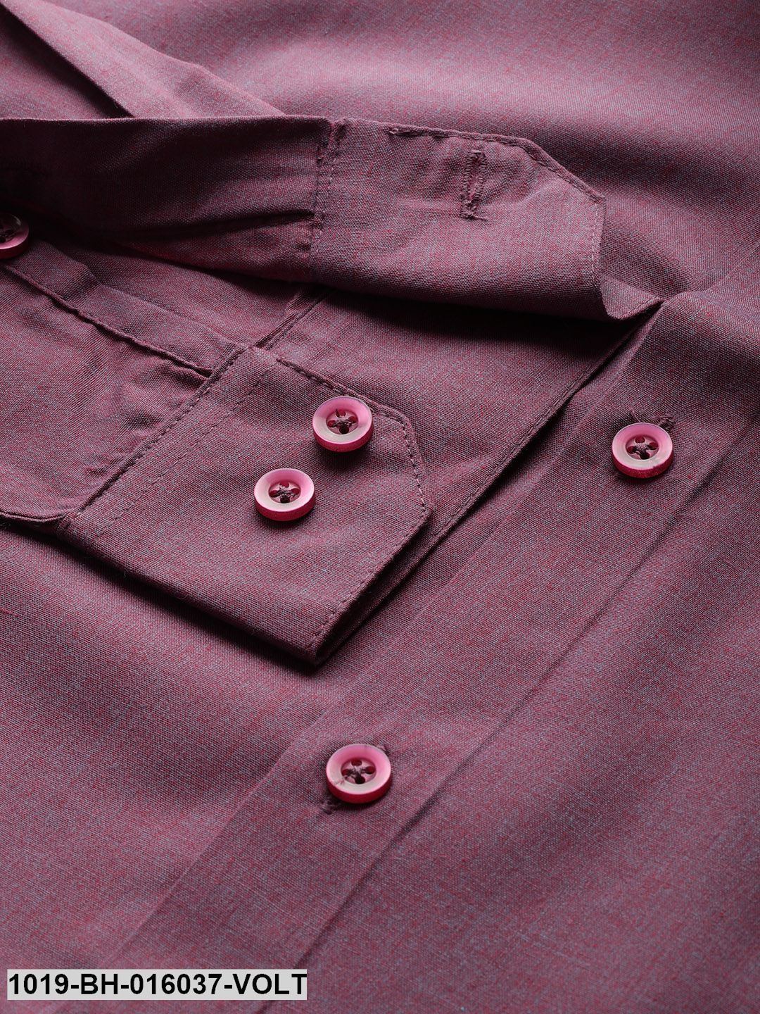 Men's Cotton Violet Casual Shirt