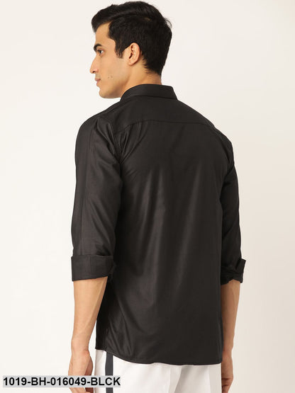 Men's Cotton Black Casual Shirt