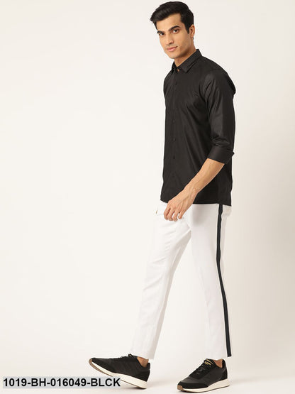 Men's Cotton Black Casual Shirt