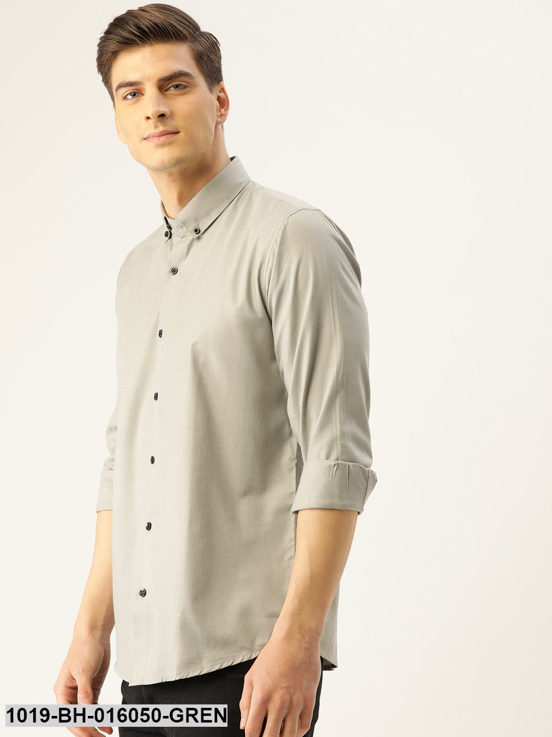 Men's Cotton Pista Green Casual Shirt