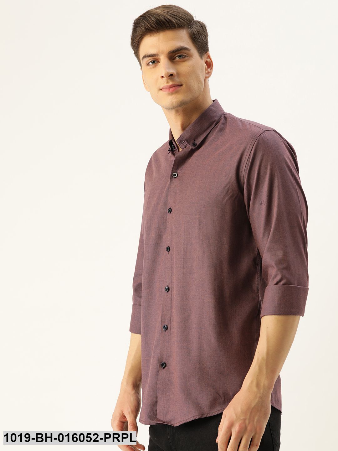 Men's Cotton Wine Casual Shirt