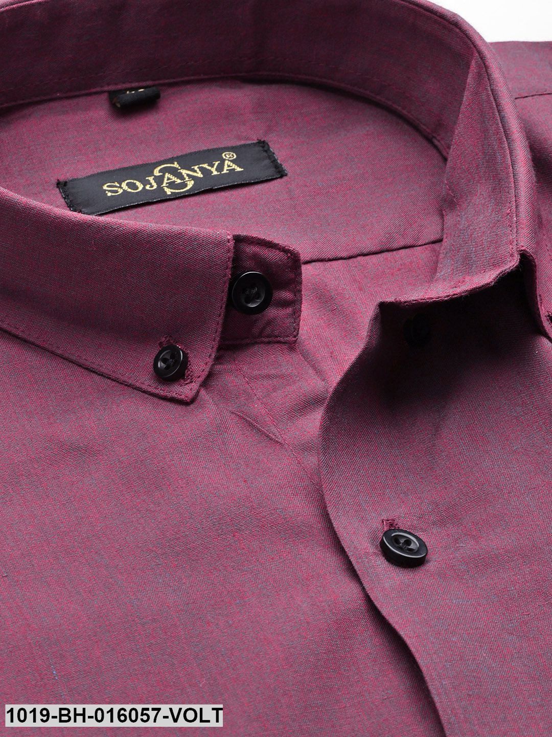 Men's Cotton Violet Casual Shirt