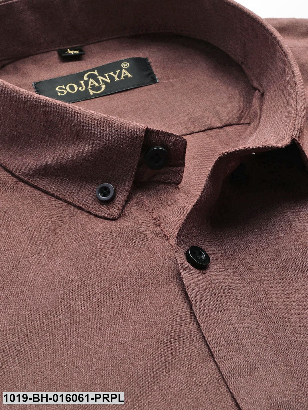 Men's Cotton Wine Casual Shirt