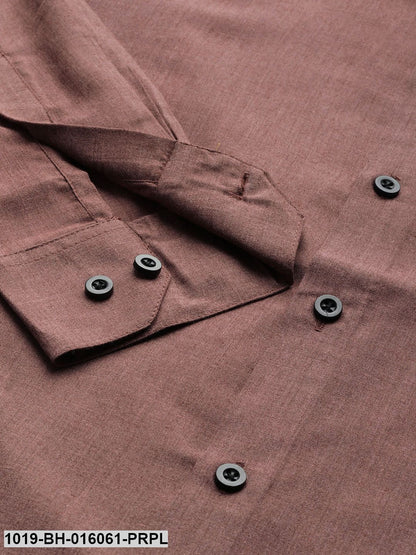 Men's Cotton Wine Casual Shirt