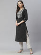 Women's Ethnic Motifs Embroidered Mirror Work Kurta With Trousers  Dupatta