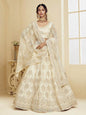 Women's Heavy Embroidered Net Bridal Lehenga