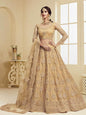 Women's Heavy Embroidered Net Bridal Lehenga