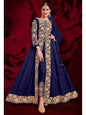 Women's Georgette Embroidered Anarkali Pant Style Suit