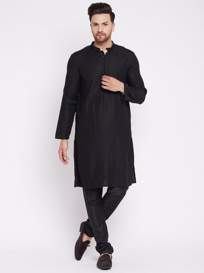 Men's Kurta with Slit Neckline -