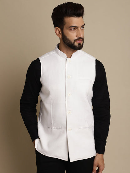 Men's Mandarin Collar Waistcoat