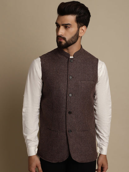 Men's Mandarin Collar Waistcoat