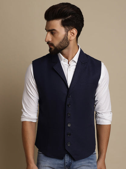 Men's Waistcoat With Notched Lapel