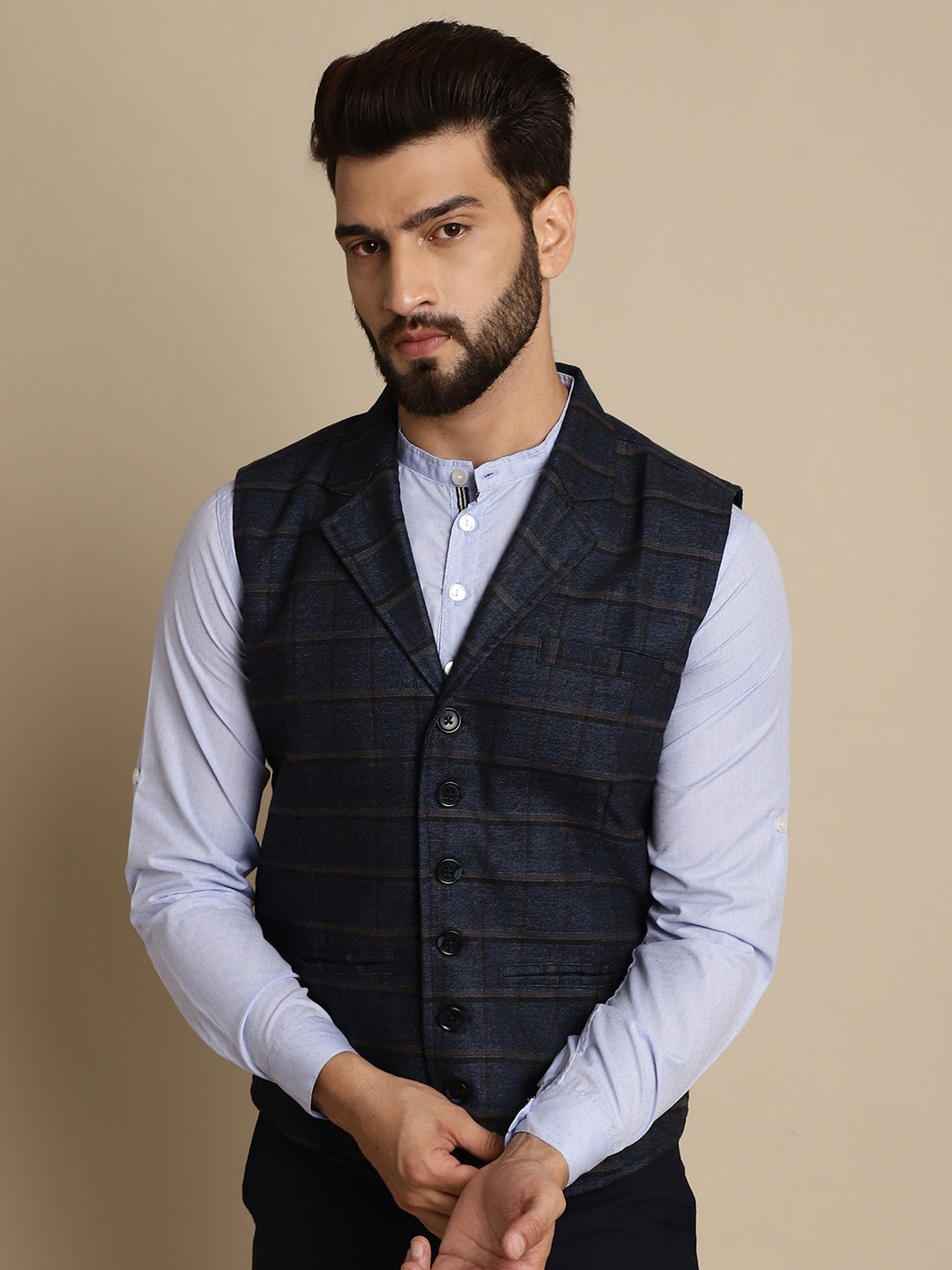 Men's Waistcoat With Notched Lapel