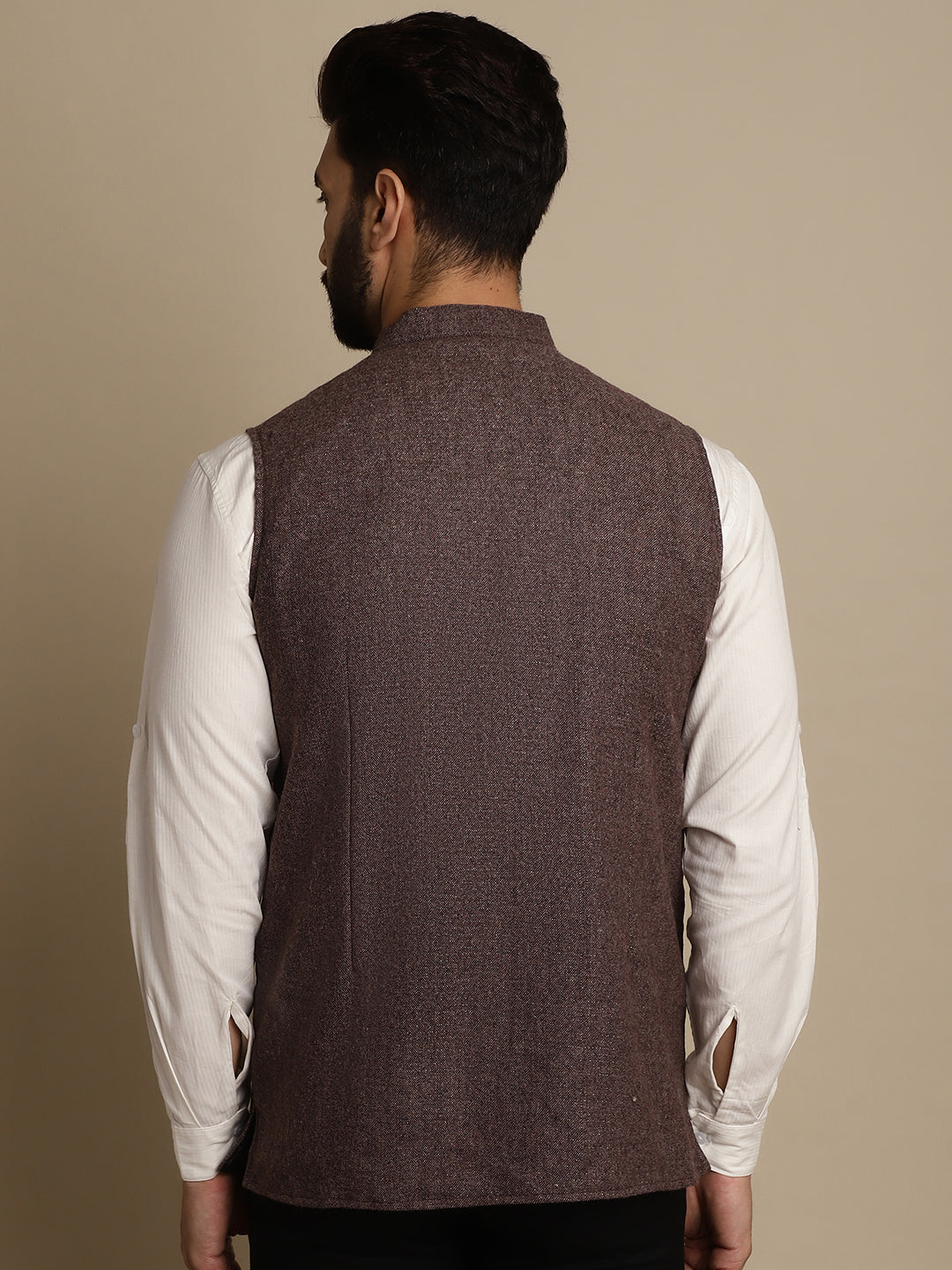 Men's Mandarin Collar Waistcoat