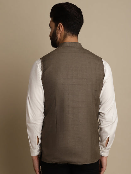 Men's Mandarin Collar Waistcoat