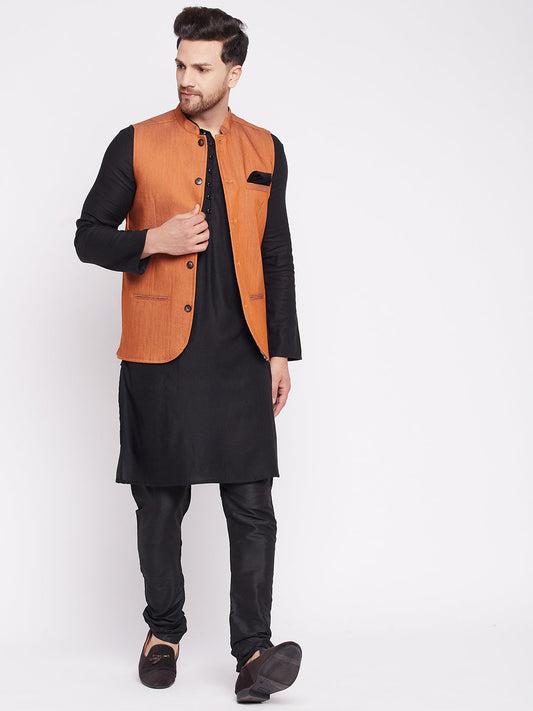 Men's Nehru Jacket with welt pockets -