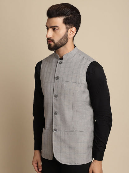 Men's Mandarin Collar Waistcoat