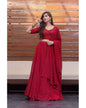 Women's Red Thread Work Lehenga Choli - Label Shaurya Sanadhya