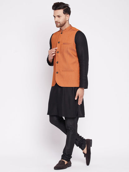 Men's Nehru Jacket with welt pockets -