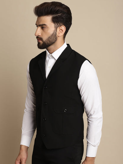 Men's Waistcoat With Notched Lapel