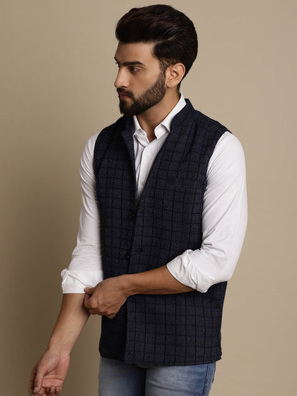 Men's Mandarin Collar Waistcoat