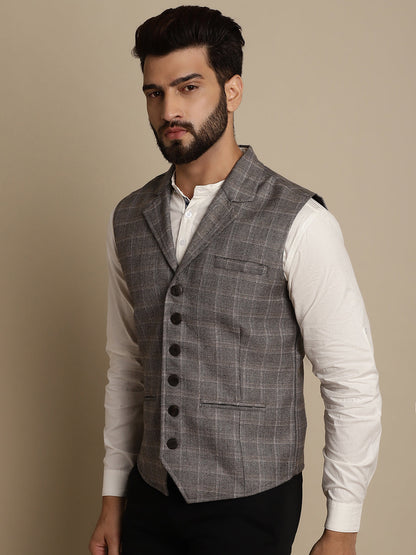 Men's Waistcoat With Notched Lapel