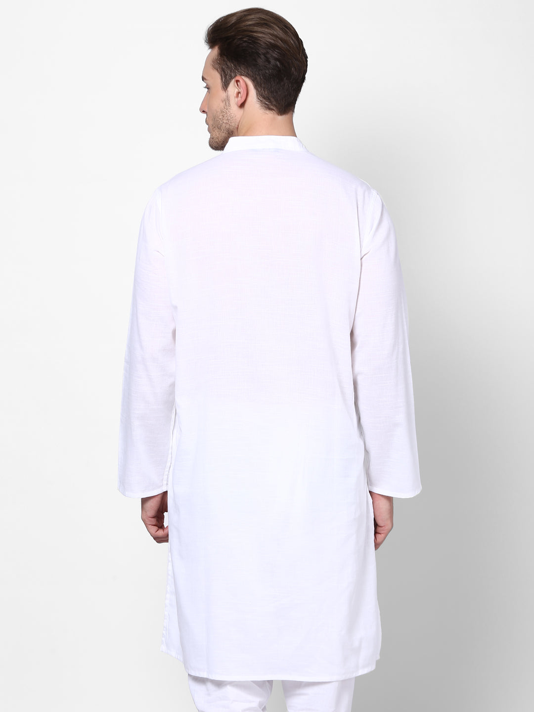 Men's White Pure Cotton Kurta