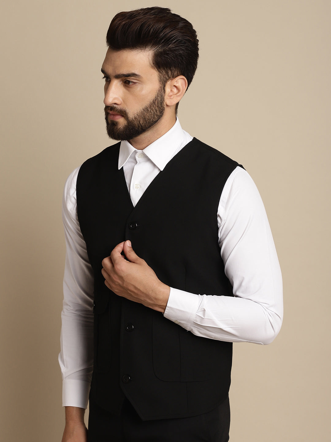 Men's Waistcaot With Patch Pocket