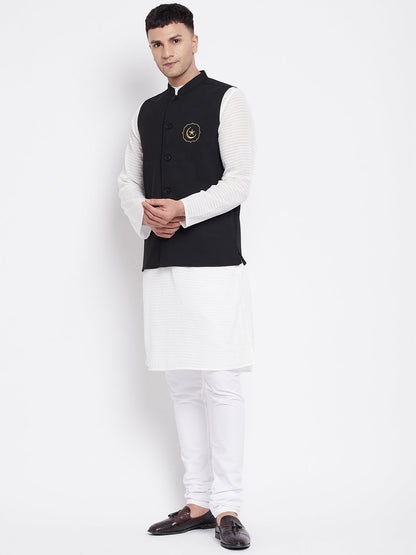 Men's Nehru Jacket With Eid Insignia