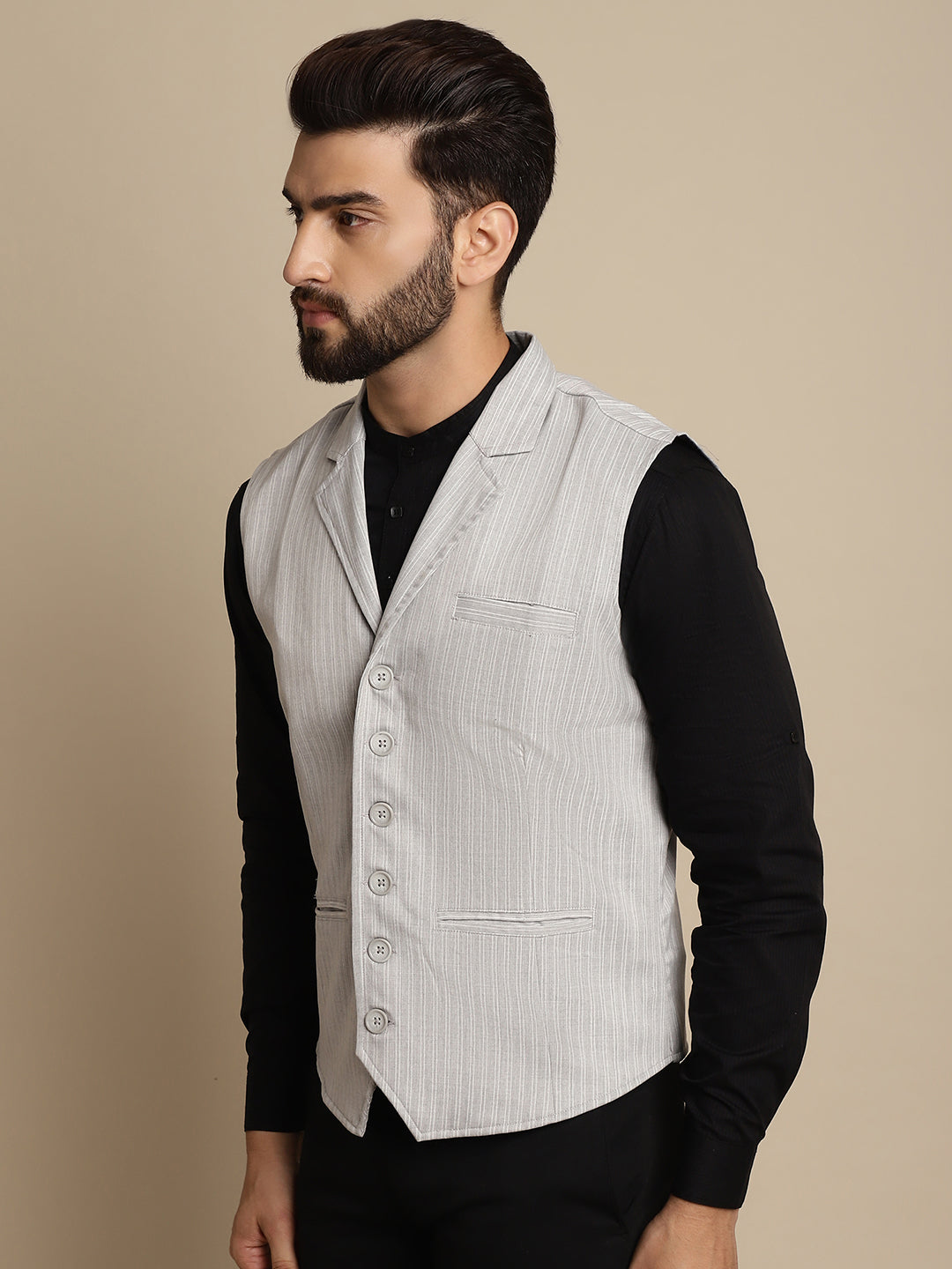 Men's Waistcoat With Notched Lapel