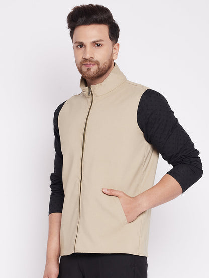 Men's Nehru Jacket With Welt Pockets -