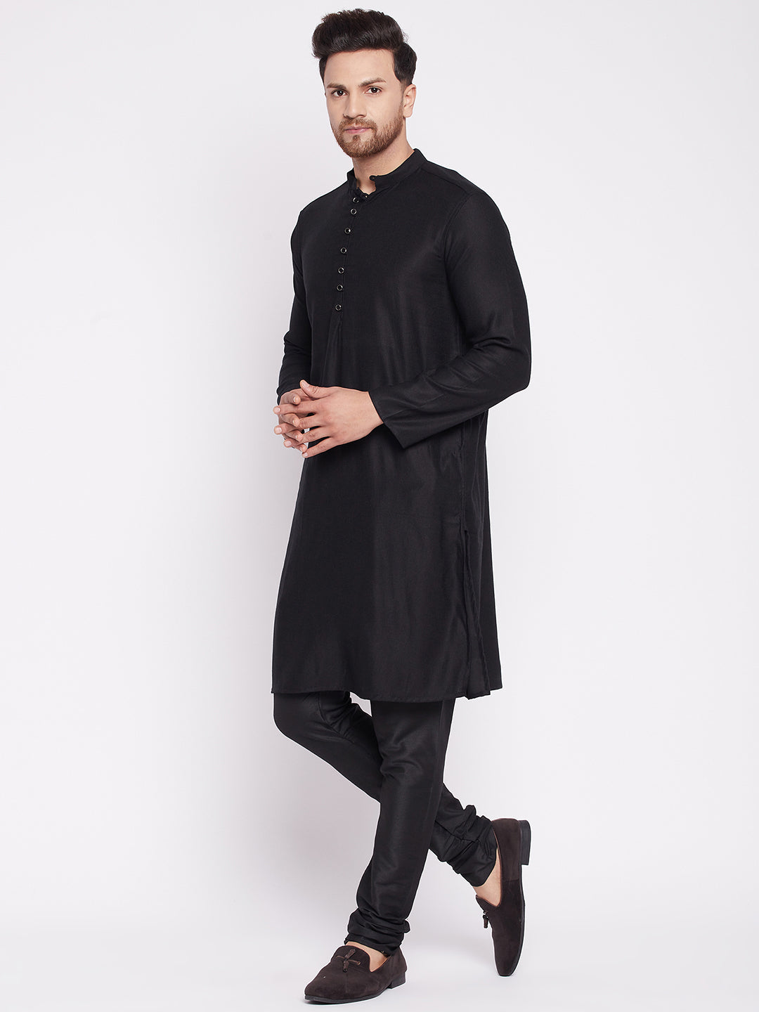 Men's Kurta with Slit Neckline -