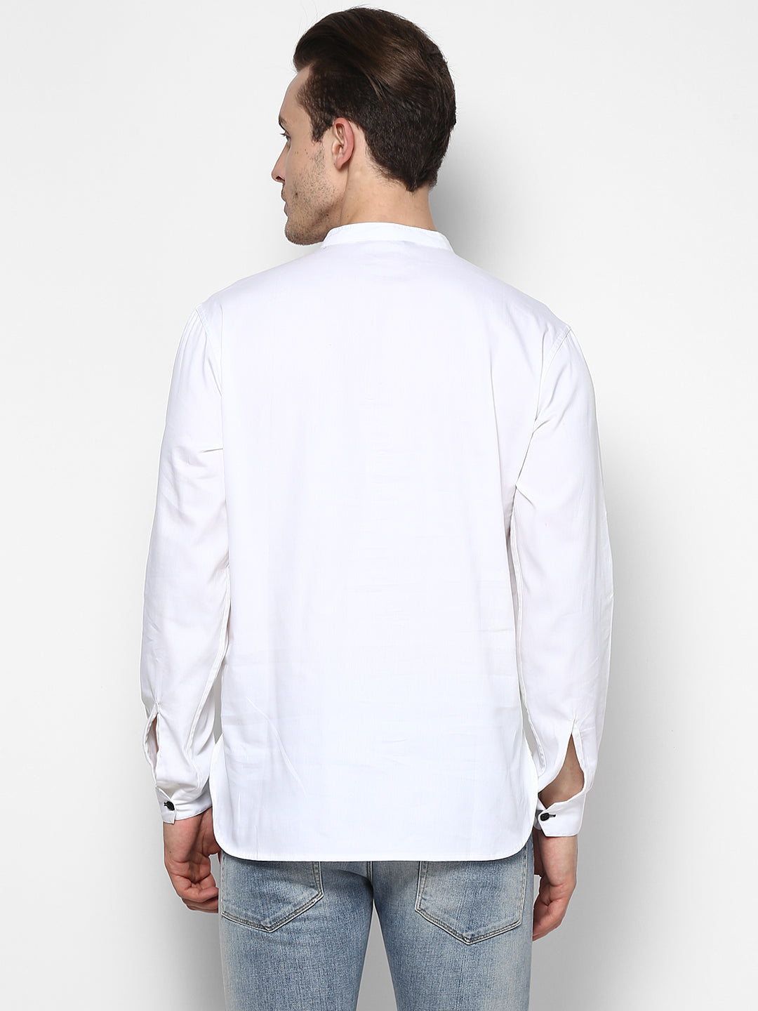 Men's White Pure Cotton Shirt Kurta