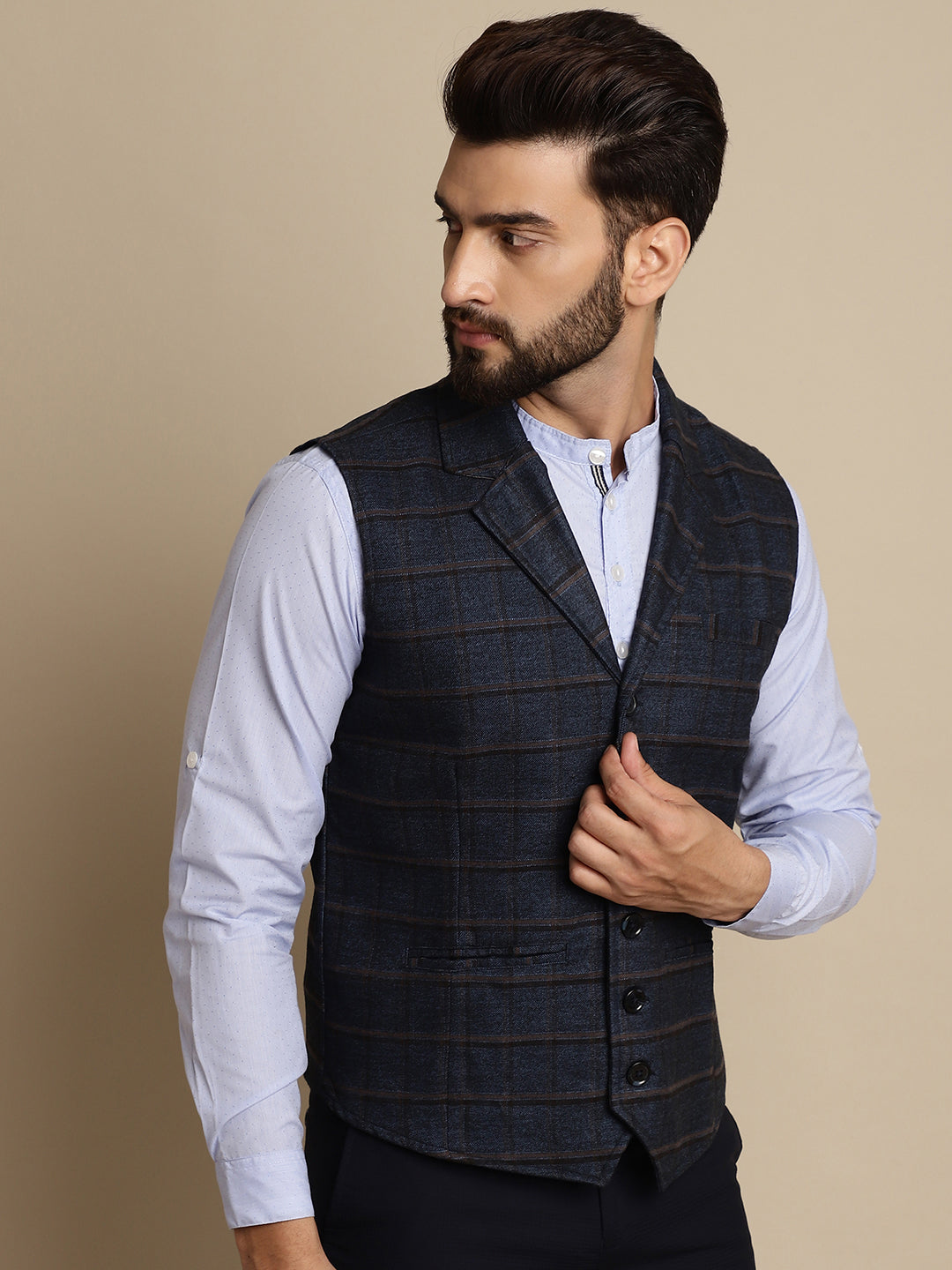 Men's Waistcoat With Notched Lapel