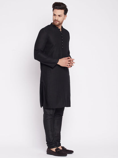 Men's Kurta with Slit Neckline -