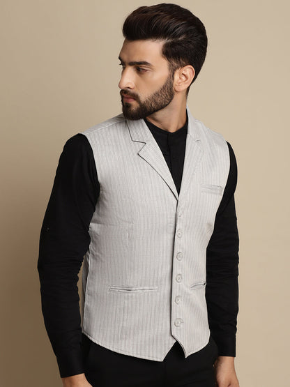 Men's Waistcoat With Notched Lapel